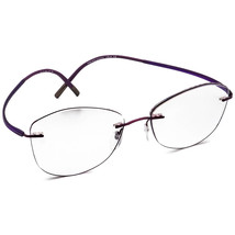 Silhouette Eyeglasses 5523 70 4140 Titan Purple Rimless Frame Austria 52... - £157.31 GBP