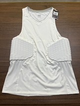 Nike Pro White Compression Padded Shirt - 2XLT - 374066-100 - NWT - New - $29.99
