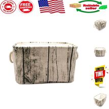 Chic Tree Stump Print Cotton Hamper - Perfect for Playrooms &amp; Nursery Sp... - $455.80 MXN