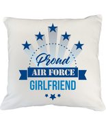 Proud Air Force Girlfriend Cool Stars Pillow Cover, Drinkware, Dish, Pen Holder  - $25.73