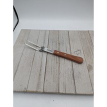 Vernon Stainless Steel Serving 2 Prong Carving Meat Fork 10&quot; Wood Handle - $9.99