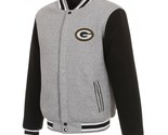 NFL Green Bay Packers  Reversible Full Snap Fleece Jacket  JHD  2 Front ... - £95.91 GBP