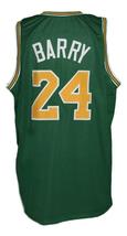 Rick Barry Washington Caps Aba Custom Basketball Jersey New Sewn Green Any Size image 2