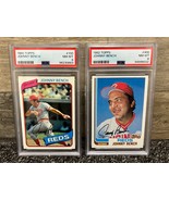 1980 Topps #100 Johnny Bench PSA 8 and 1982 Topps #400 PSA 8 - $38.69