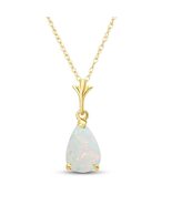 Galaxy Gold GG 14k 22" Solid Yellow Gold Drop Pendant Necklace with Pear Shape 0 - $507.86