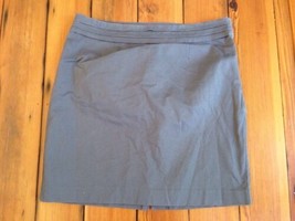 Gap Cotton Stretch Straight Pencil Gray Geek Secretary Lined Skirt 16 - $19.79