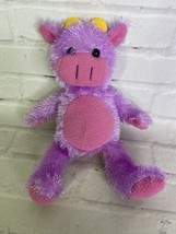 Kellytoy Kelly Toy House Hippo Plush Stuffed Animal Purple Pink Furry - £24.90 GBP