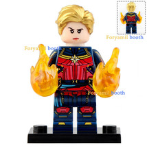 Captain Marvel attack (Battle On Earth) Endgame Marvel Minifigures Toy New - £2.34 GBP