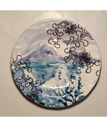 Anthropologie Canapé Salad Dessert Plate Mountain Pastel Made in China 6... - £7.46 GBP