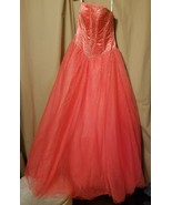 Tiffany Designs Style 6449 Peach Strapless Ball Gown Dress Size 8   G006 - $183.65