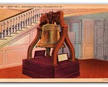 Liberty Bell Philadelphia Pennsylvania PA UNP Unused Linen Postcard Y14 - £1.56 GBP