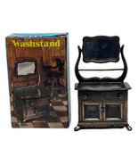 Vintage Miniature Washstand Dresser Mirror Die-Cast Metal Pencil Sharpen... - $7.24