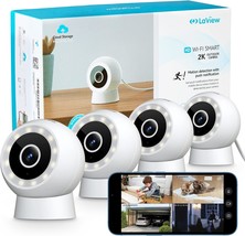 Laview 4Mp 2K Security Cameras Outdoor Indoor Wired,Ip65, Starlight Sensor &amp; 100 - £150.23 GBP