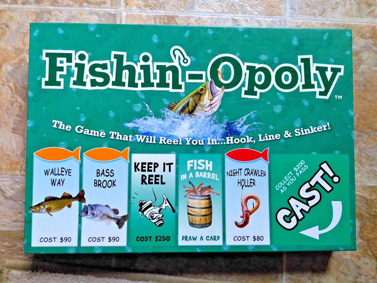 Fish-Opoly Monopoly Game - Complete! Buy, sell, trade your favorite fish/more! - £15.20 GBP