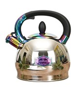 Stainless Steel Whistling Tea Kettle Capsulated Quick Heat Distribution ... - £42.54 GBP