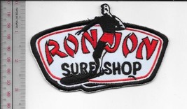 Vintage Surfing USA Ron Jon Surf Shop Male Surfer Cocoa Beach Florida Patch 3x4. - £7.85 GBP