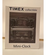 Timex VTG Collectible Clock Upright Piano Silver Tone Mini Gift - $32.24 CAD