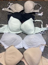 Victoria&#39;s Secret Pink Bra Lot Of 5 Bras all size 36DD - £35.61 GBP