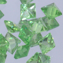 One Tsavorite Green Garnet Princess Square Cut 2.5 mm Kenya VVS Clarity ... - £4.84 GBP