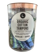 L. Organic Cotton Tampons 5 Super and 10 Regular Compact 15 Total - $17.64 CAD
