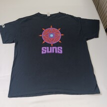 Fruit of the Loom SUNS Men's Black Cotton Short Sleeve Graphic T-Shirt Size XL image 10
