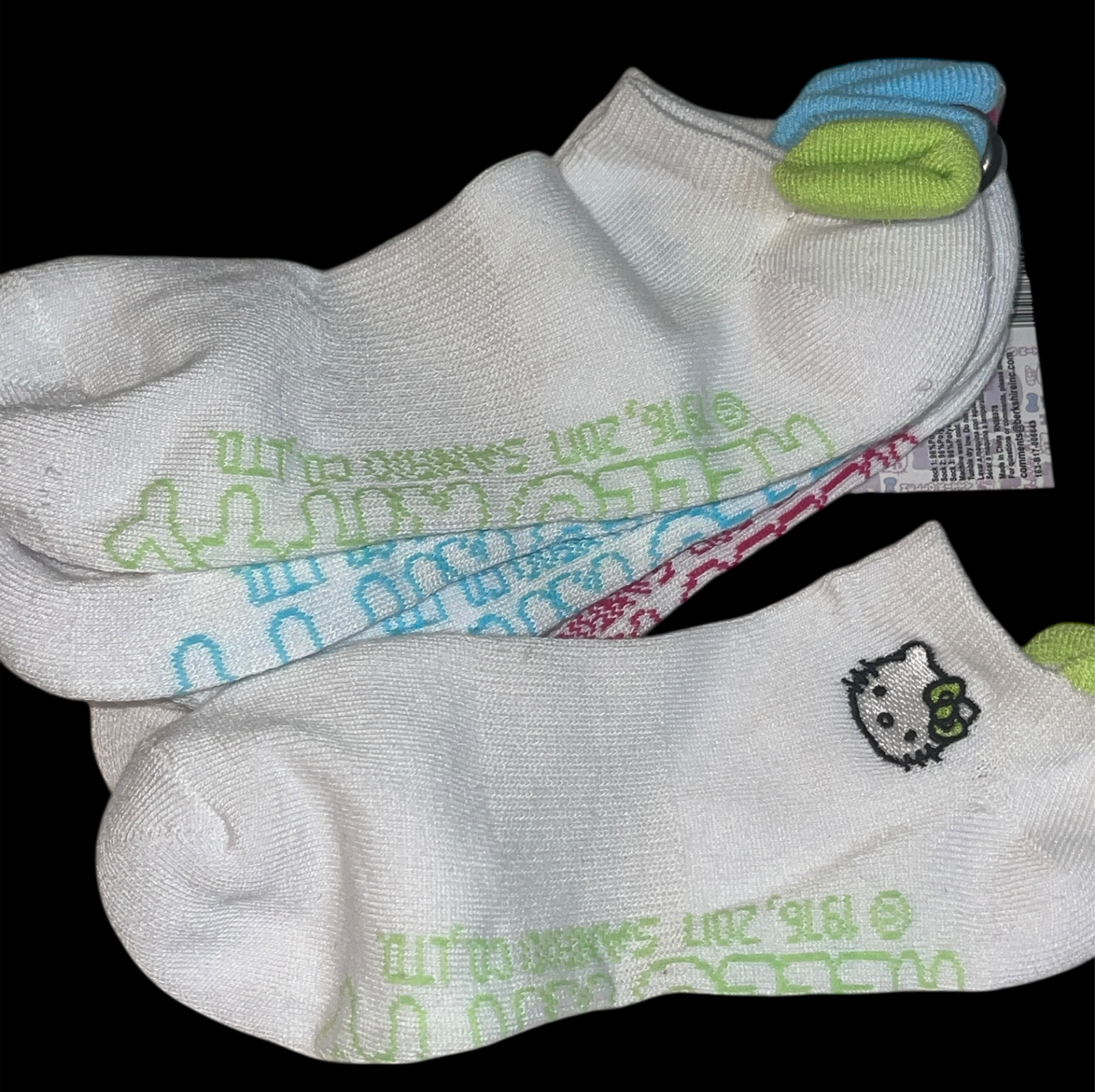 New Sanrio HELLO KITTY No-Show Socks 9 Pairs Sock Lot Women's Item image 5