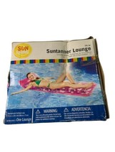 My Sun Shine 18 Pocket Suntanner Inflatable Lounge Pool Air Tube Float R... - £41.49 GBP