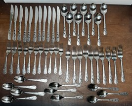 51 pc set Cambridge Felicity Stainless Flatware (Service For 8+) - $65.00