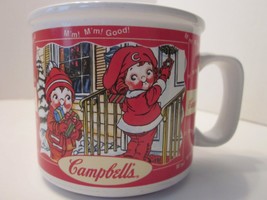 Vintage 1998 Campbell Kids Fall & Winter Images Ceramic Mug - $6.99
