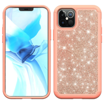 Glitter Bling Diamond Tough Hybrid Case for iPhone 13 Pro Max 6.7&quot; ROSE GOLD - £5.76 GBP