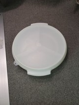 TUPPERWARE Suzette White Relish Dish Tray #608-11  With Lid - £5.95 GBP