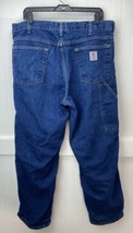 Tyndale Broken-In Relaxed Flame Resistant Utility Jeans Sz 38x30 CAT2 Bl... - $15.99