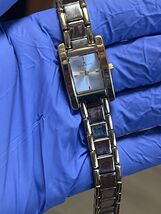 Anne Klein Watch 10/7335 Women’s Silver Gold Vintage Square New Battery - $16.78