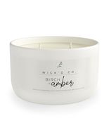 Wick&#39;d Co. Birch + Amber Scented Soy Candle 12oz Natural Cotton Wick - $458.83 MXN