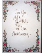 Vintage Hallmark For You Dear On Our Anniversary Card 1960s - $1.99