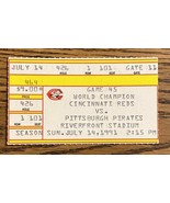 Cincinnati Reds Pittsburgh Pirates 1991 Ticket Stub Barry Bonds Double H... - £7.43 GBP