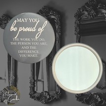 Be Proud Round Circle Compact Mirror  - $74.73 MXN
