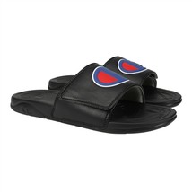 Champion Women&#39;s Black Mega Slide Slip-on Adjustable Sandal Unisex Shoe ... - $16.82