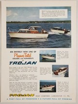 1960 Print Ad Trojan Sea-Breeze &amp; 17&#39; Marlin Boats Made in Lancaster,PA - £11.42 GBP