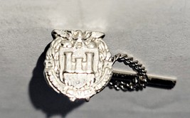 US Army Engineers Tie Tack Silvertone Metal  - £3.95 GBP