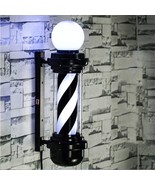 Miuxiu Barber Pole Black White Led Light,Traditional Barber Pole, 68X26Cm - £71.71 GBP