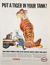 1964 Humble Oil Co ENCO Tiger Tank Boost Power Gasoline motor-1964 Vtg P... - $9.42