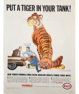 1964 Humble Oil Co ENCO Tiger Tank Boost Power Gasoline motor-1964 Vtg P... - $9.42