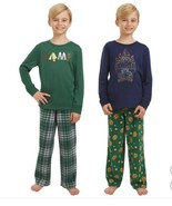 Eddie Bauer Boys Girls Pajamas Set Green Multicolor 4-Piece Camp Long Sl... - $792.89 MXN