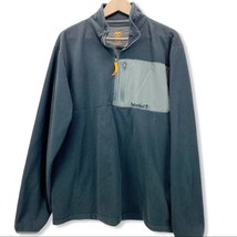 Timberland Mens XL Fleece Jacket Pullover Outdoor Hiking Gray 1/4 Zip  - $28.88