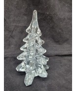 Christmas  Art Glass Tree Figurine 6&quot; Tiered Tray Decor - €17,32 EUR