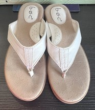 BOC By Born Womens White Sandals Flip Flop Style  Size 7 - £18.88 GBP