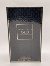 Perry Ellis Oud Black Vanilla Absolute 3.4oz Edp Unisex Spray Rare -NEW & Sealed - $185.00