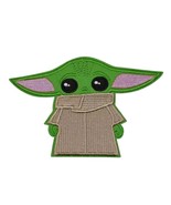 BABY YODA IRON ON PATCH 3.5&quot; Large Embroidered The Child Mandalorian Sta... - $6.79 CAD