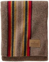 Pendleton Yakima Camp Wool Throw Blanket, Mineral Umber, One Size - $193.99